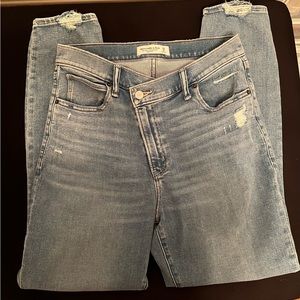 Abercrombie super skinny ankle high rise jeans